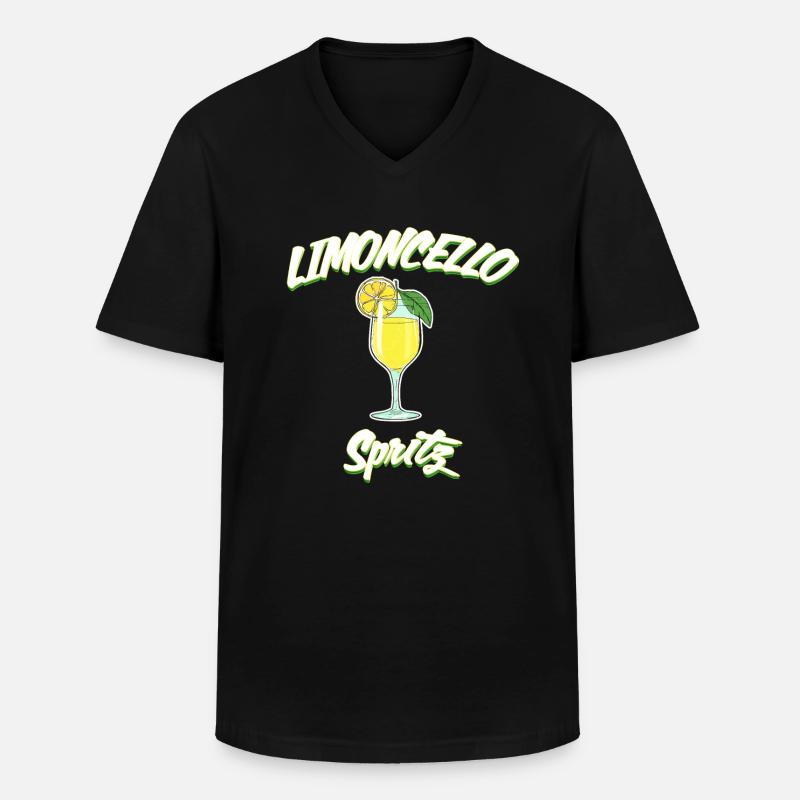 Limoncello Spritz - Männer-T-Shirt mit V-Ausschnitt - Schwarz