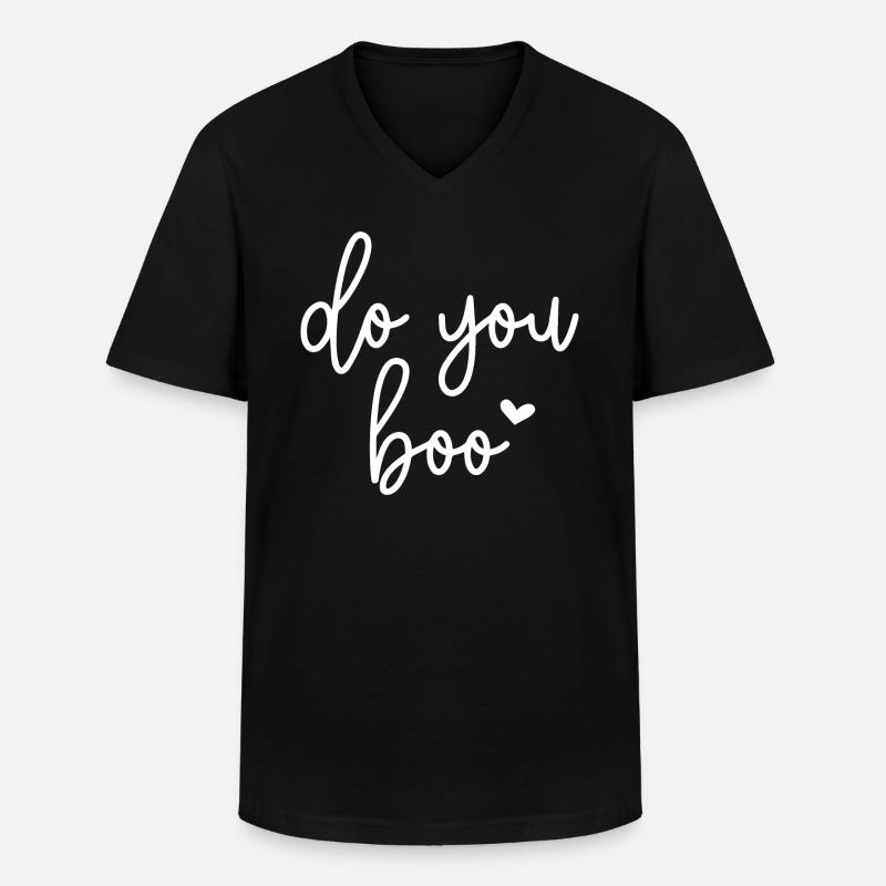 Buhst du - Männer-T-Shirt mit V-Ausschnitt - Schwarz