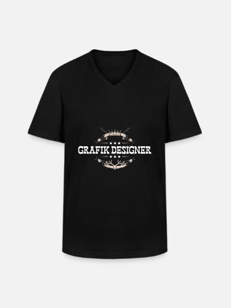 Grafik Designer Beruf - Männer-T-Shirt mit V-Ausschnitt - Schwarz