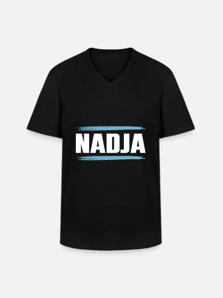 Nadja - Men's V-Neck T-Shirt - black