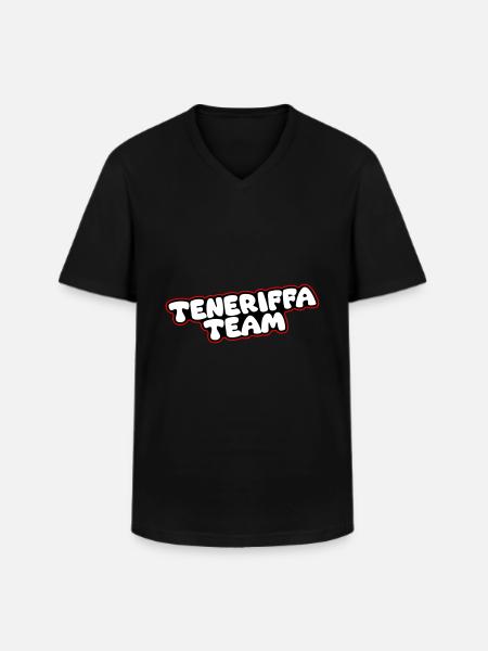 Teneriffa Team - Männer-T-Shirt mit V-Ausschnitt - Schwarz