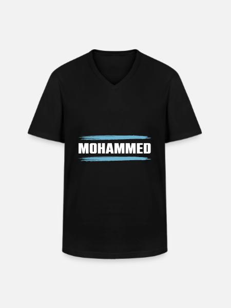 Mohammed - Men's V-Neck T-Shirt - black