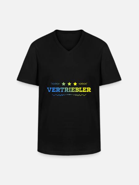 Vertriebler Beruf - Männer-T-Shirt mit V-Ausschnitt - Schwarz