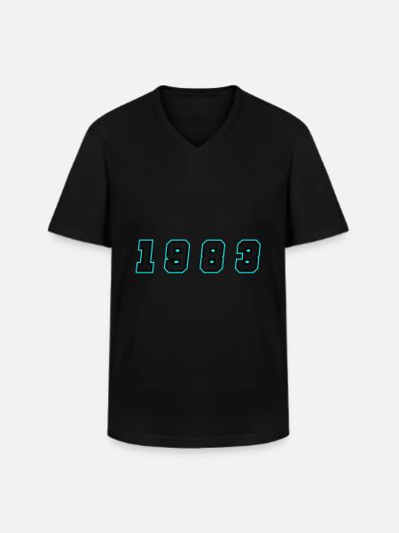 1983 Year Number - Men's V-Neck T-Shirt - black