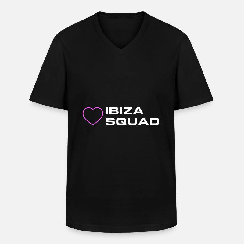 Ibiza Squad - Männer-T-Shirt mit V-Ausschnitt - Schwarz