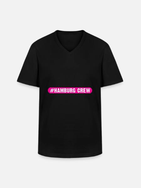 Hamburg Crew - Men's V-Neck T-Shirt - black