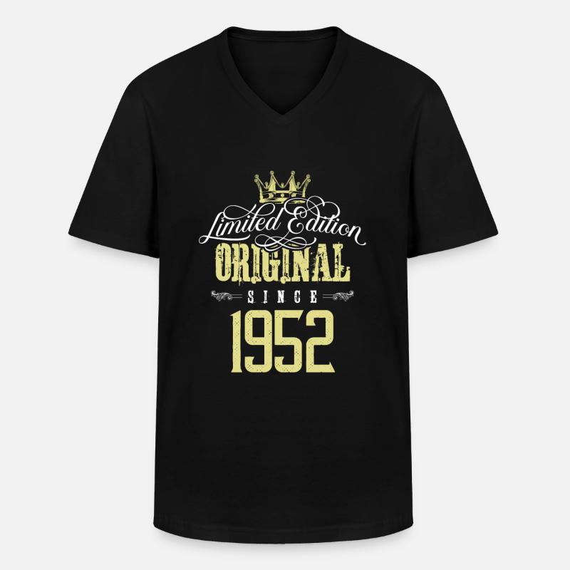 1952 limited edition - Männer-T-Shirt mit V-Ausschnitt - Schwarz