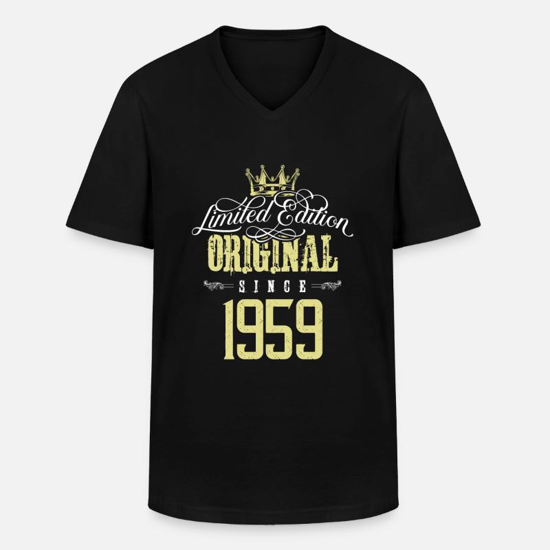 1959 limited edition - Männer-T-Shirt mit V-Ausschnitt - Schwarz