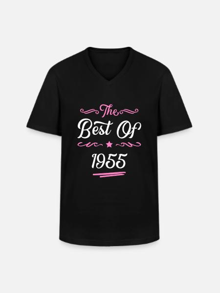 1955 best of - Männer-T-Shirt mit V-Ausschnitt - Schwarz