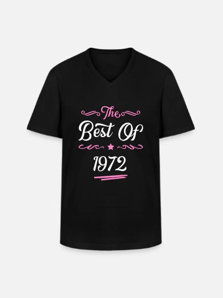 1972 best of - Men's V-Neck T-Shirt - black