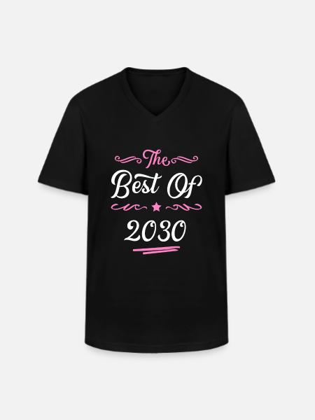 2030 best of - Men's V-Neck T-Shirt - black