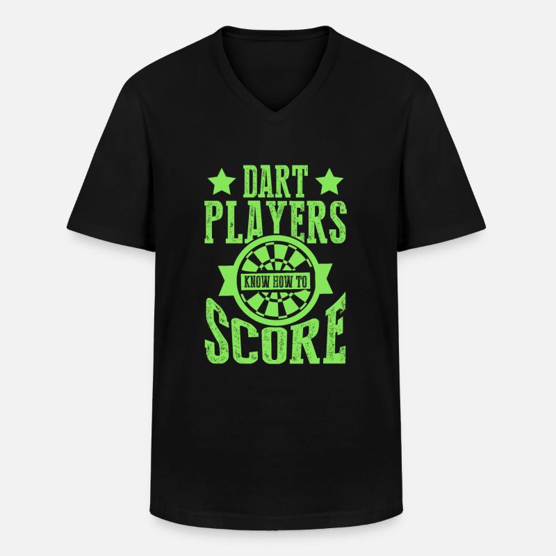 dart player gewinner - Männer-T-Shirt mit V-Ausschnitt - Schwarz