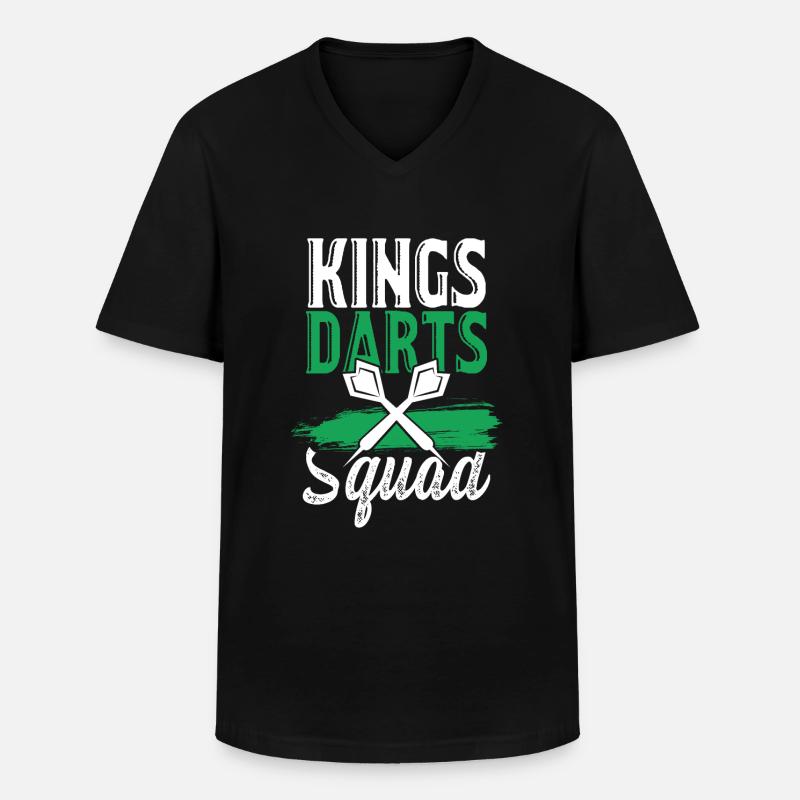 king dart - Männer-T-Shirt mit V-Ausschnitt - Schwarz