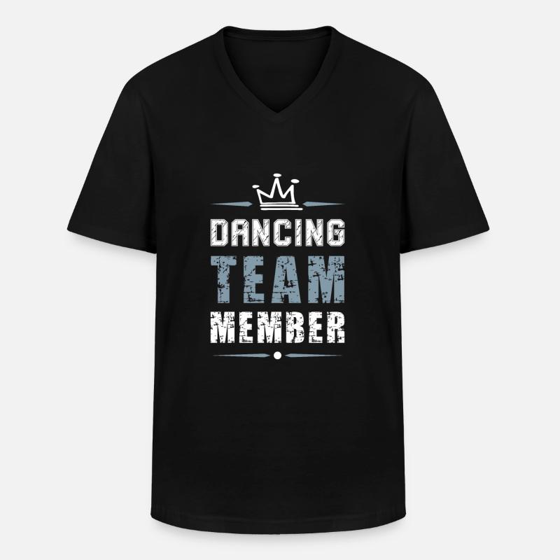 Dancing Team Tanzen - Männer-T-Shirt mit V-Ausschnitt - Schwarz