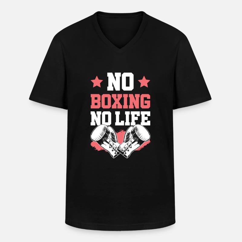 Boxe Boxe - T-shirt col V Homme - noir
