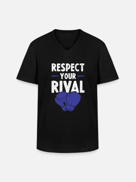 Boxing Respect - Men's V-Neck T-Shirt - black