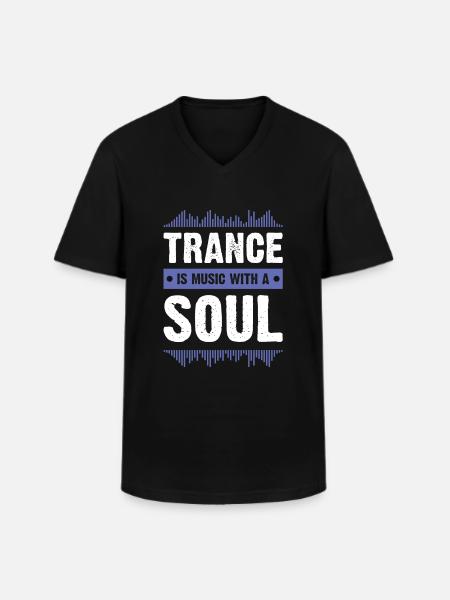 trance soul - Männer-T-Shirt mit V-Ausschnitt - Schwarz