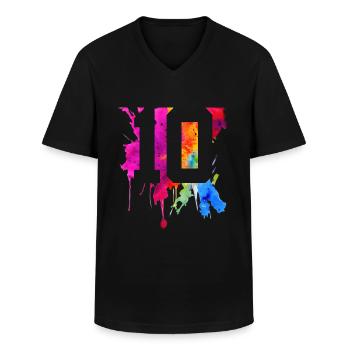 10 JAHRE 10. GEBURTSTAG - Männer-T-Shirt mit V-Ausschnitt - Schwarz - Vorne - AI Model Male 178 dark (178cm)