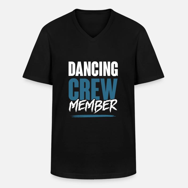 Dancing Crew - Männer-T-Shirt mit V-Ausschnitt - Schwarz
