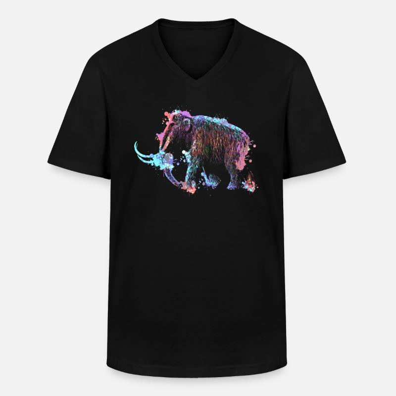 Mammut - Männer-T-Shirt mit V-Ausschnitt - Schwarz