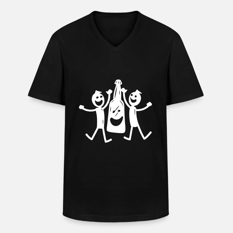Feiern Junggesellenabschied - Männer-T-Shirt mit V-Ausschnitt - Schwarz