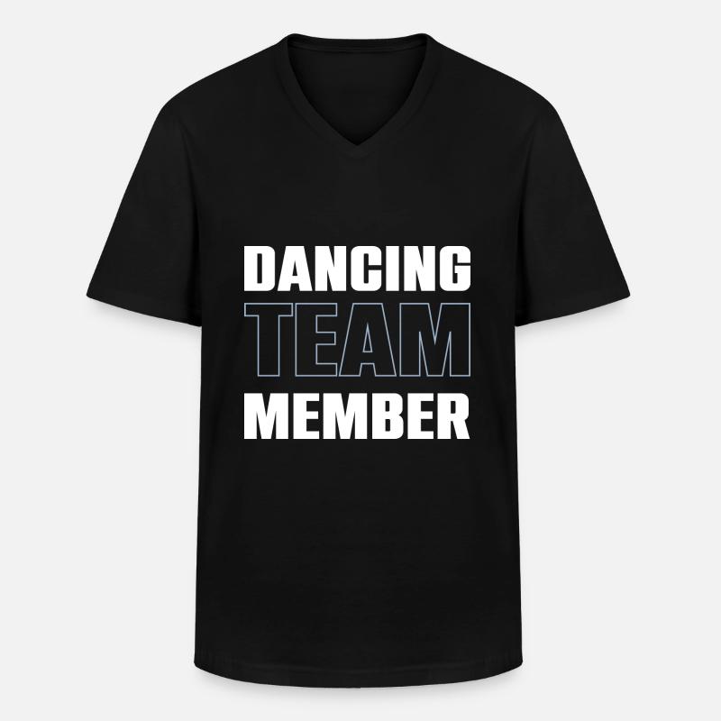 Dancing Team - Männer-T-Shirt mit V-Ausschnitt - Schwarz