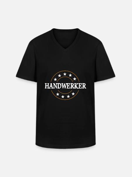 Handwerker Beruf - Männer-T-Shirt mit V-Ausschnitt - Schwarz