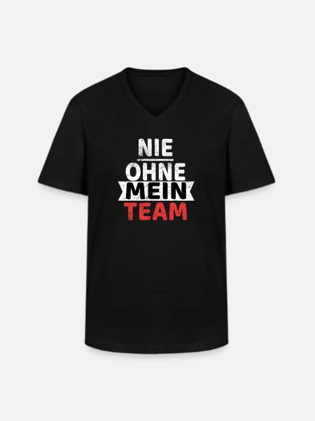 team beste - Männer-T-Shirt mit V-Ausschnitt - Schwarz
