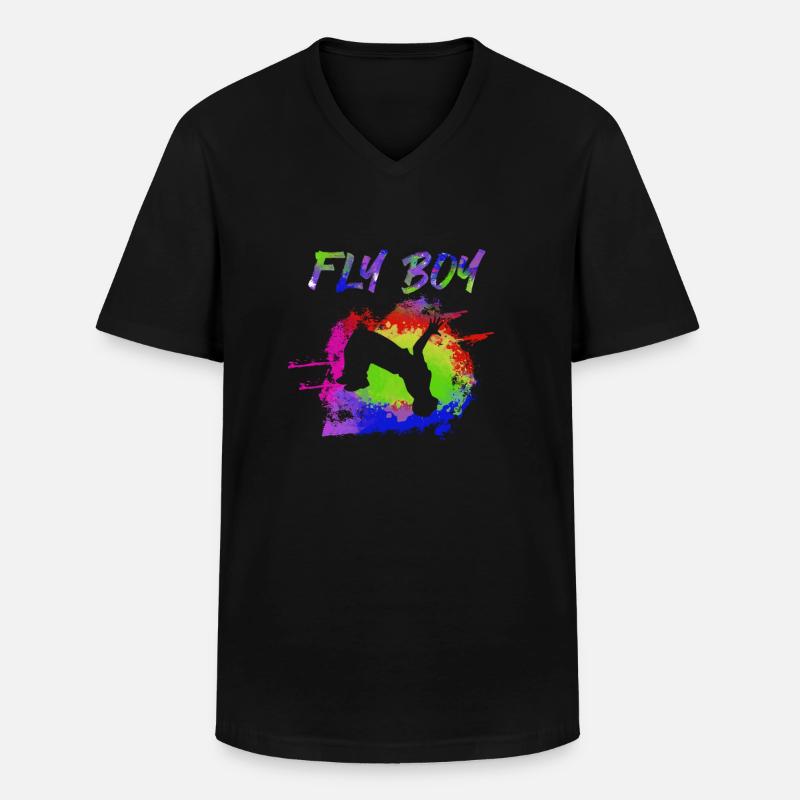 Breakdance Bboying Geschenk I Breakdancing - Männer-T-Shirt mit V-Ausschnitt - Schwarz