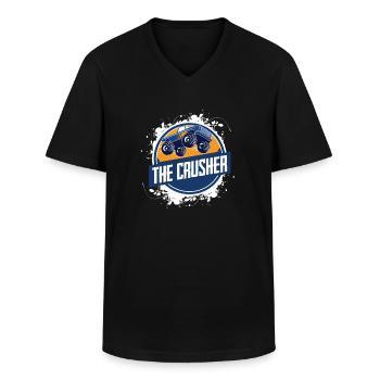 Monster truck - Men's V-Neck T-Shirt - black - Front - AI Model Male 178 dark (178cm)