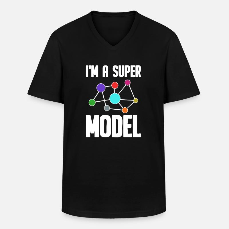 Data Science Analyst Data Scientist - T-shirt col V Homme - noir