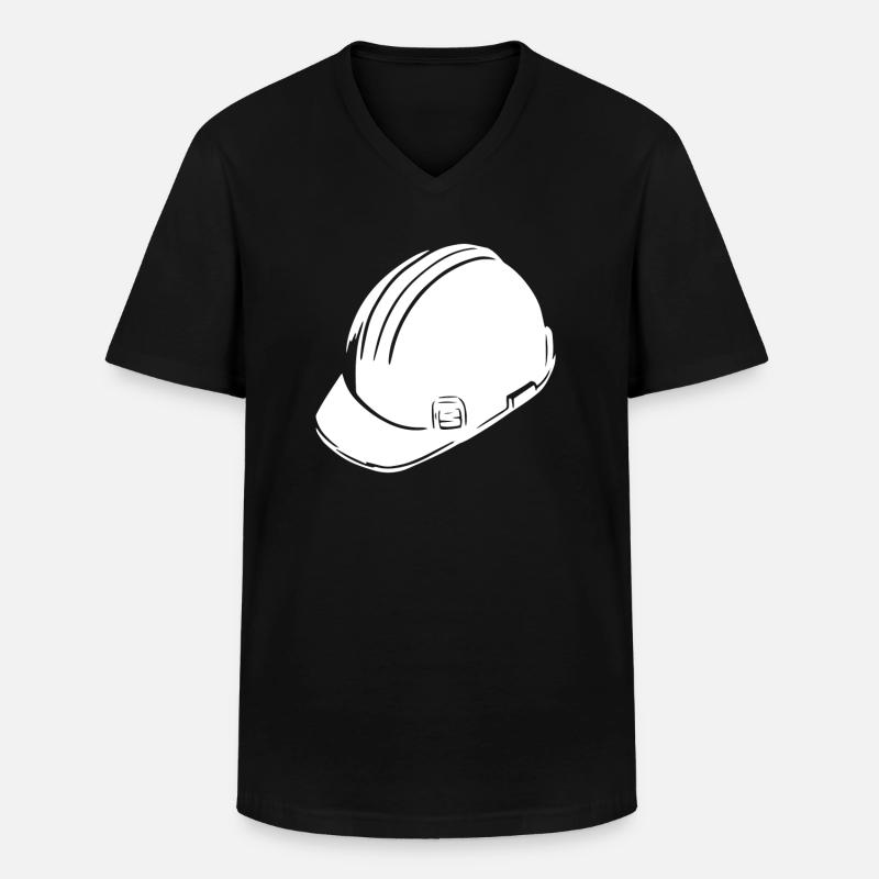 Bauherr - Männer-T-Shirt mit V-Ausschnitt - Schwarz
