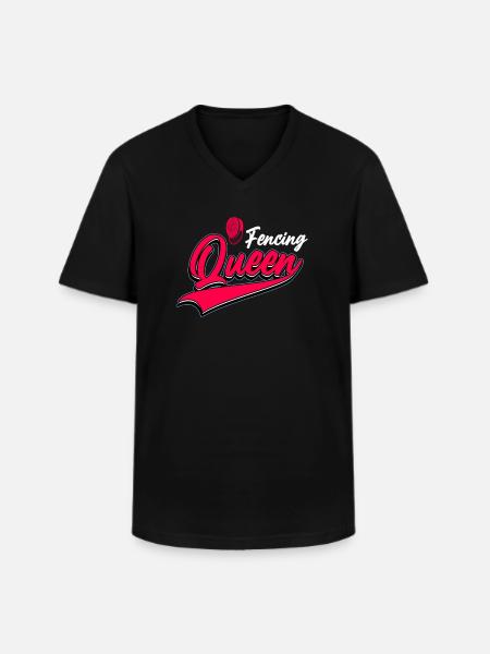 Fencing Fencing Degen - Men's V-Neck T-Shirt - black
