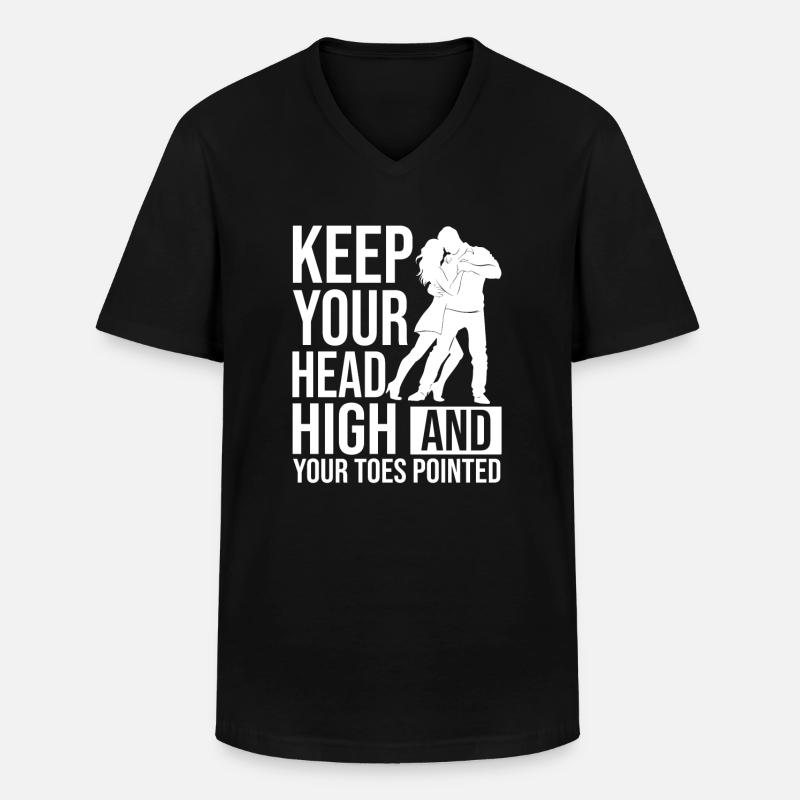 Tanzen Tänzer Tanz - Männer-T-Shirt mit V-Ausschnitt - Schwarz