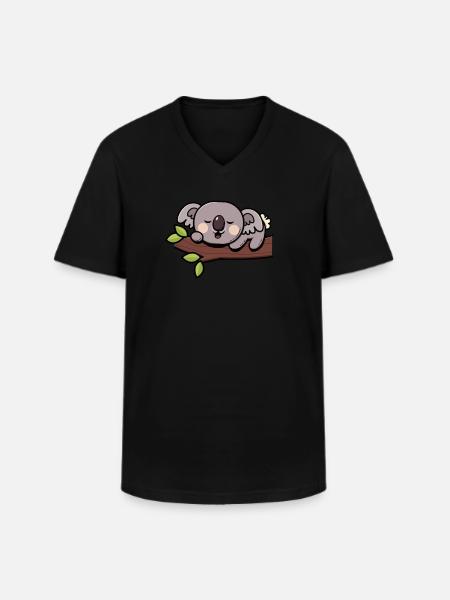 Koala Koala Bear - Men's V-Neck T-Shirt - black