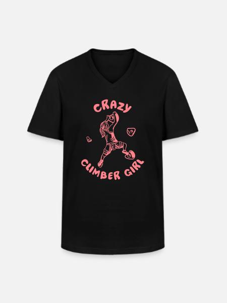 Climbing Mountaineering Climbers - Men's V-Neck T-Shirt - black