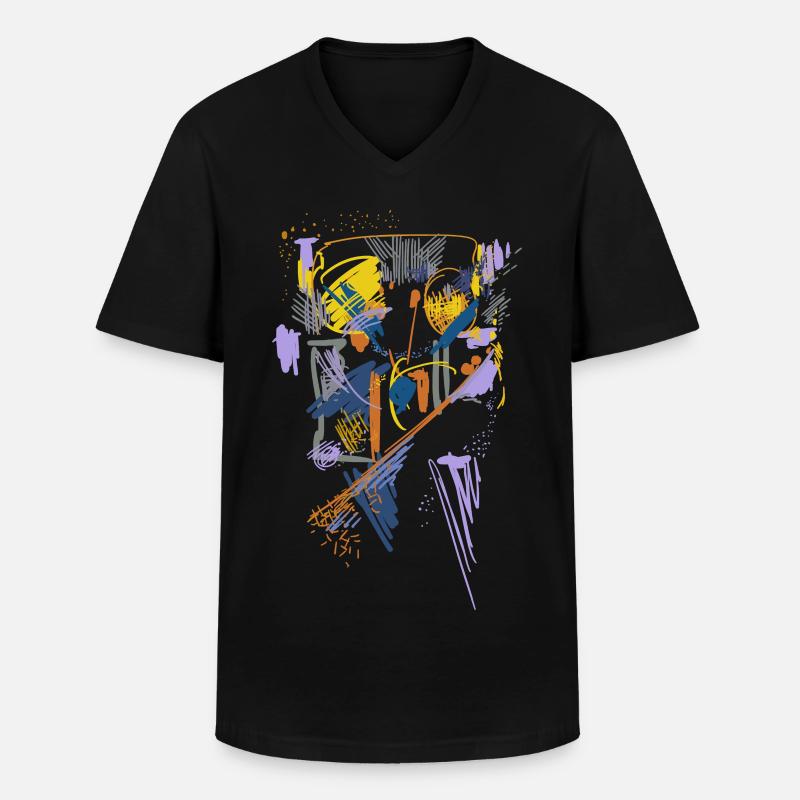 Architektur Abstrakt - Männer-T-Shirt mit V-Ausschnitt - Schwarz