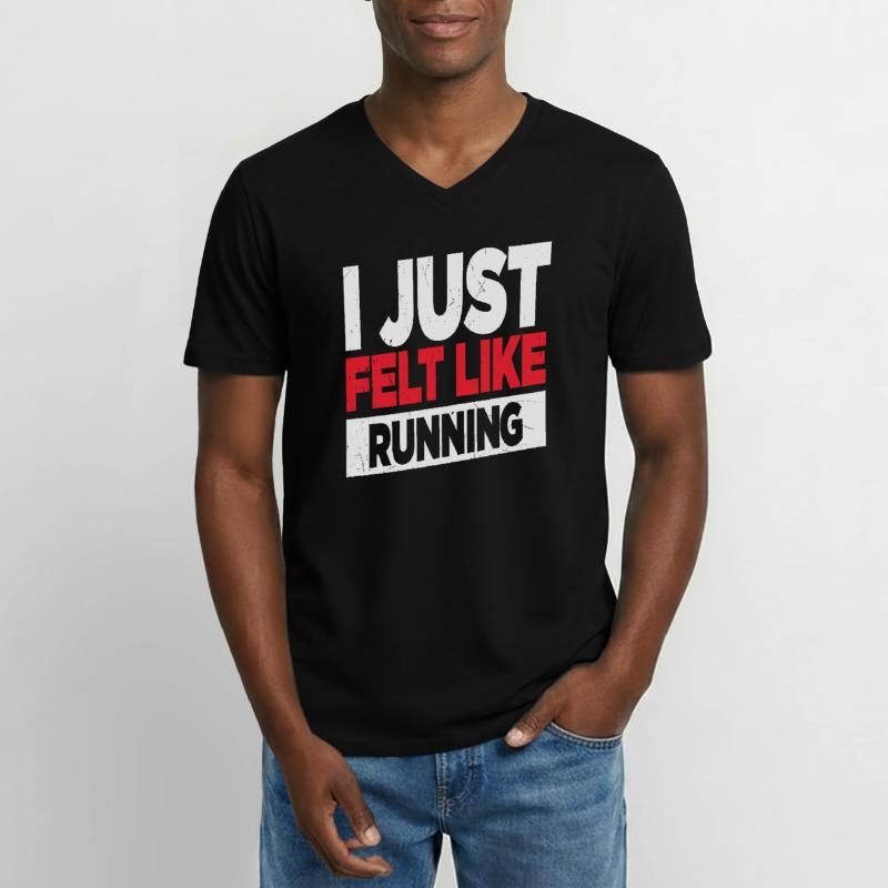 J’avais juste l’impression de courir des citations de coureurs T-shirt col V Homme