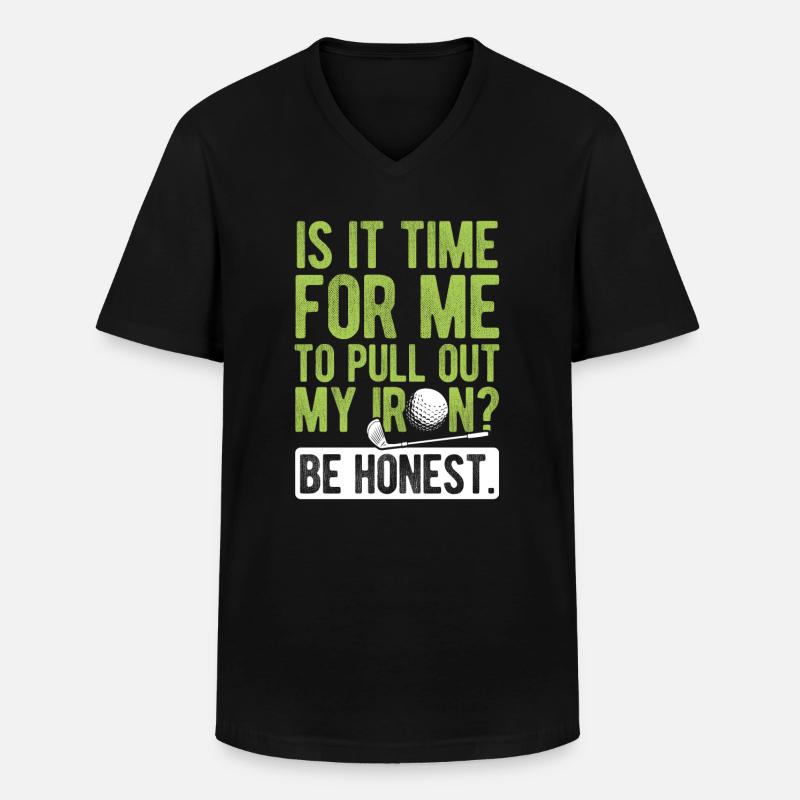 Golfplatz zum Golfen Golf - Männer-T-Shirt mit V-Ausschnitt - Schwarz