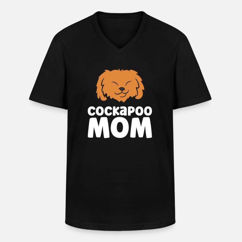 Cockapoo Dog Mama Cockapoo Mom - Men's V-Neck T-Shirt - black