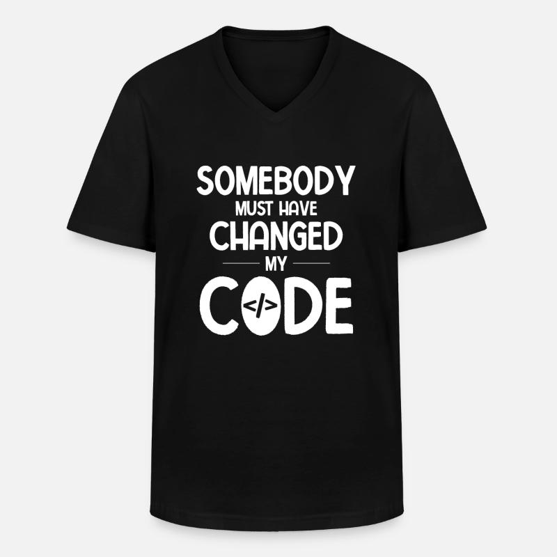 Software Ingenieur Informatiker Programmierer - Männer-T-Shirt mit V-Ausschnitt - Schwarz