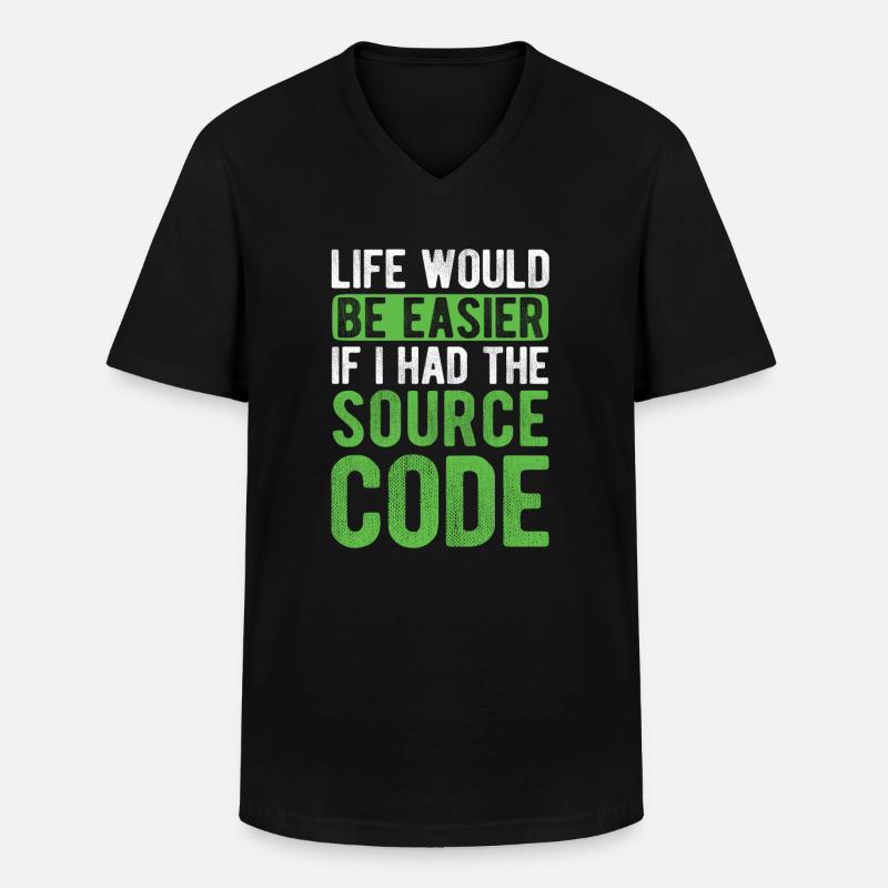 Software Ingenieur Informatiker Programmierer - Männer-T-Shirt mit V-Ausschnitt - Schwarz
