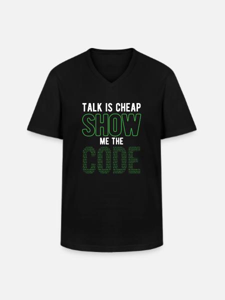 Software Ingenieur Informatiker Programmierer - Männer-T-Shirt mit V-Ausschnitt - Schwarz