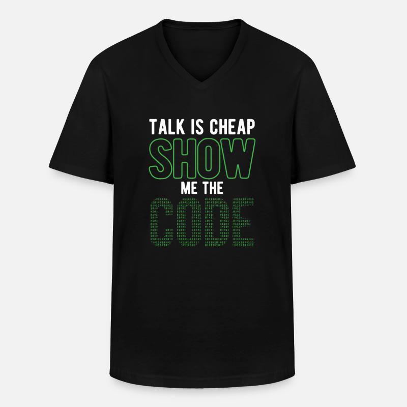 Software Ingenieur Informatiker Programmierer - Männer-T-Shirt mit V-Ausschnitt - Schwarz