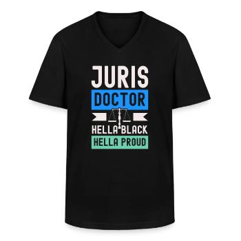 Juris Doctor Jurisprudenz Recht Rechtsanwalt Rechtsanwalt - Männer-T-Shirt mit V-Ausschnitt - Schwarz - Vorne - AI Model Male 178 dark (178cm)