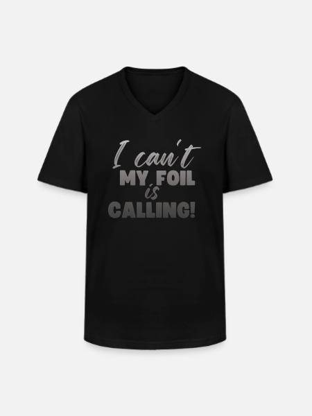 Wing Foil Wingsurfing Foil Wing - Men's V-Neck T-Shirt - black