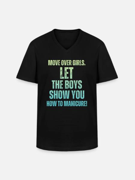 Platz Da, Mädchen - Nageltechnikerinnen - Männer-T-Shirt mit V-Ausschnitt - Schwarz