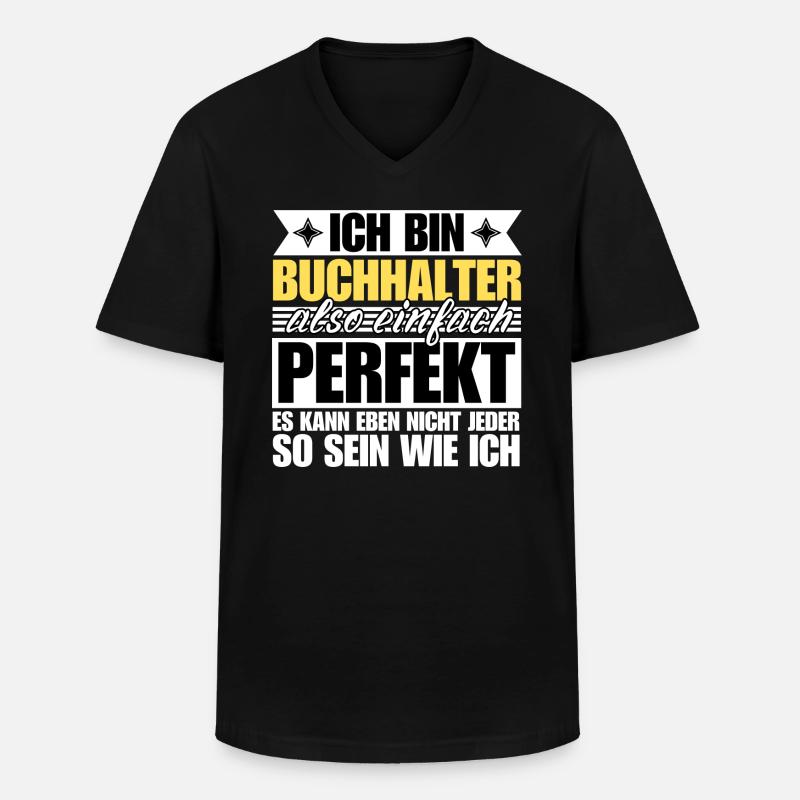 Perfekter Perfekter - Männer-T-Shirt mit V-Ausschnitt - Schwarz