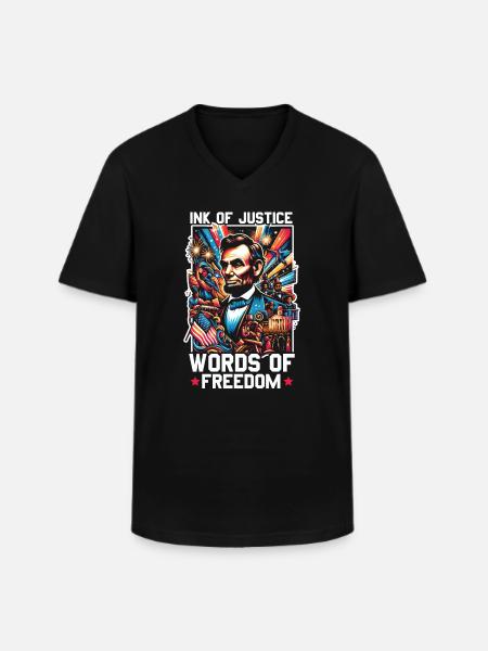 Emanzipationsproklamation Black Pride Juneteenth - Männer-T-Shirt mit V-Ausschnitt - Schwarz