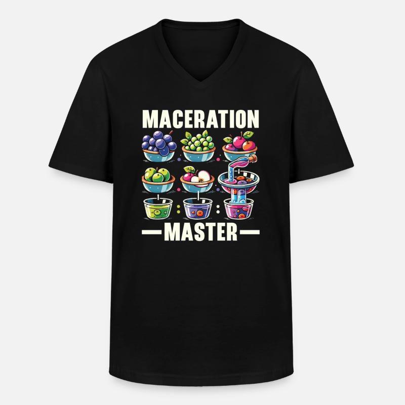 Mazerationsprozess Lebensmittelzubereitung Einweichen - Männer-T-Shirt mit V-Ausschnitt - Schwarz